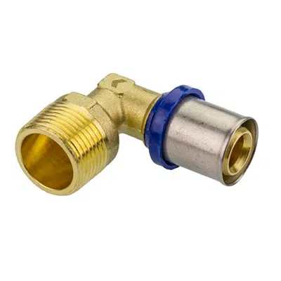 Image for Multi-Layer Press Fit Male Iron Elbow