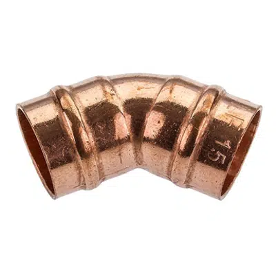 Image for Solder Ring 45° Elbow - 15mm - 54mm