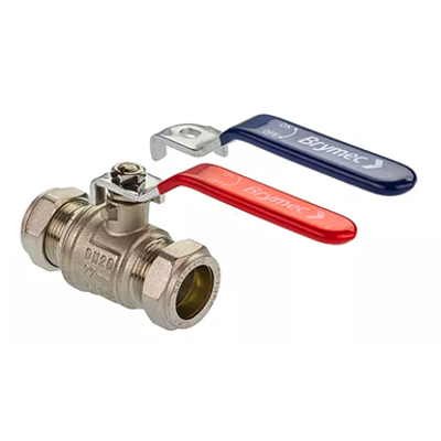 Image for Lever Ball Valve - 15, 22, 28mm Red & Blue 30750, 30751, 30752