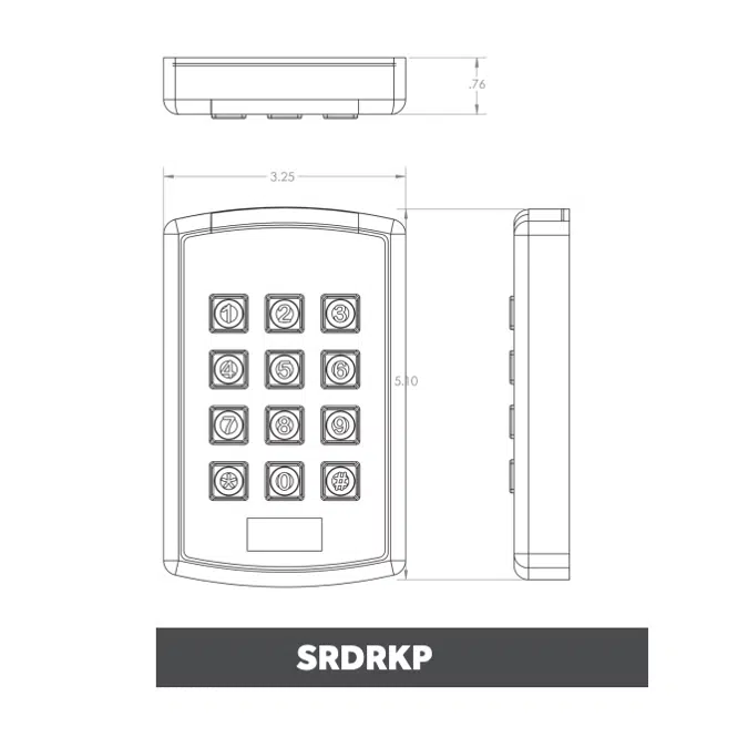 Keypad Access Systems SRDRKP
