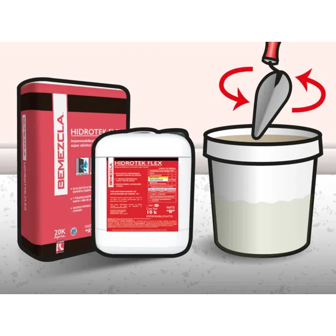Impermeabilizante cementoso súper flexible: Hidrotek Flex