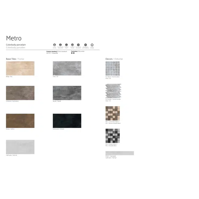 Metro VitrA Tile Collection