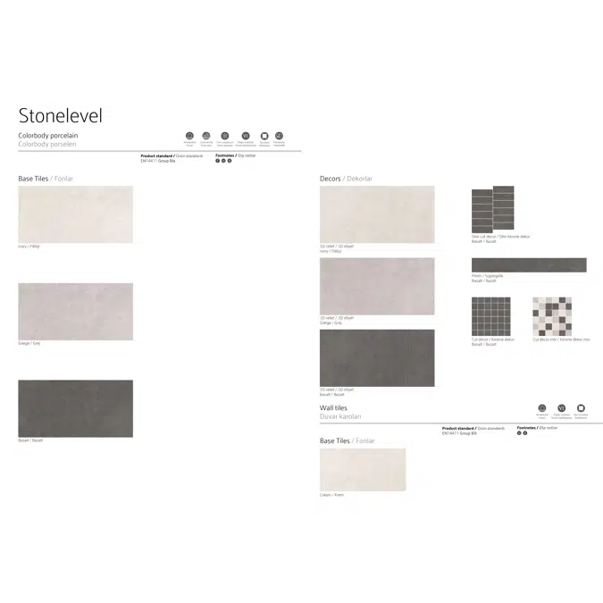 Stonelevel VitrA Tile Collection