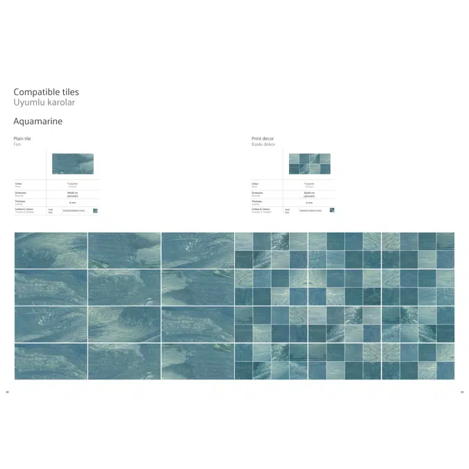 Aquamarine VitrA Tile Collection