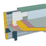 toitures-terrasses inaccessibles avec éléments porteurs en tôles d'acier nervurées en climat de plaine - csfe - modèles d'objets génériques étanchéité