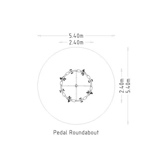 Roundabout Bicycle Pedal