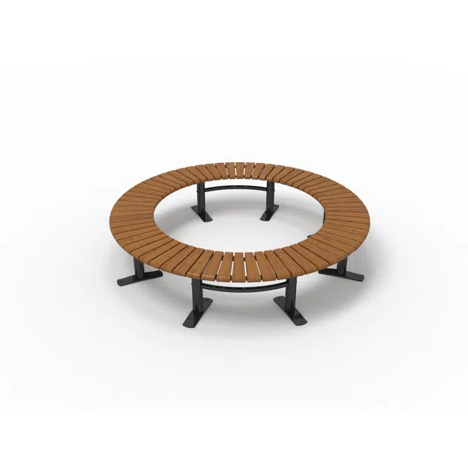 Park Bench Curved Large Sofiero 360°/Ø1400