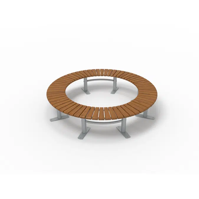 Park Bench Curved Large Sofiero 360°/Ø1400