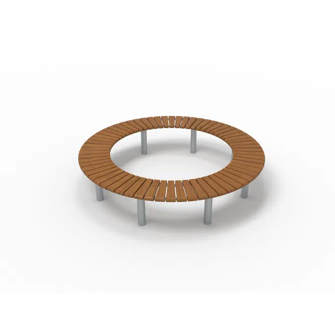 Park Bench Curved Large Sofiero 360°/Ø1400