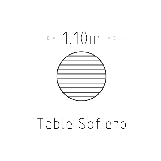 Table Round Sofiero Ø1100