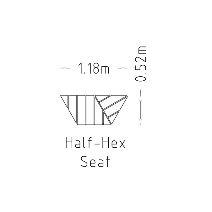 Seat Half Hex Rosenlund