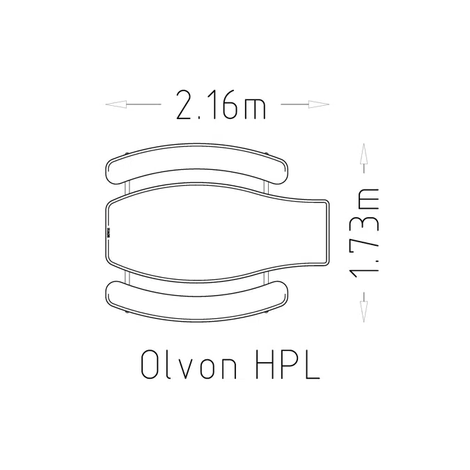 Picnic Table Olvon (HPL)