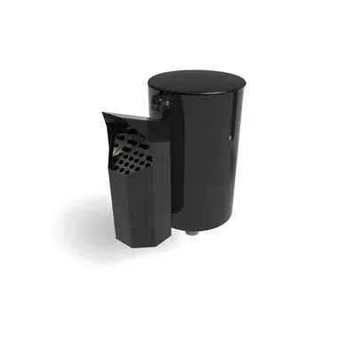 Litter Bin Poppel 25L with Ashtray