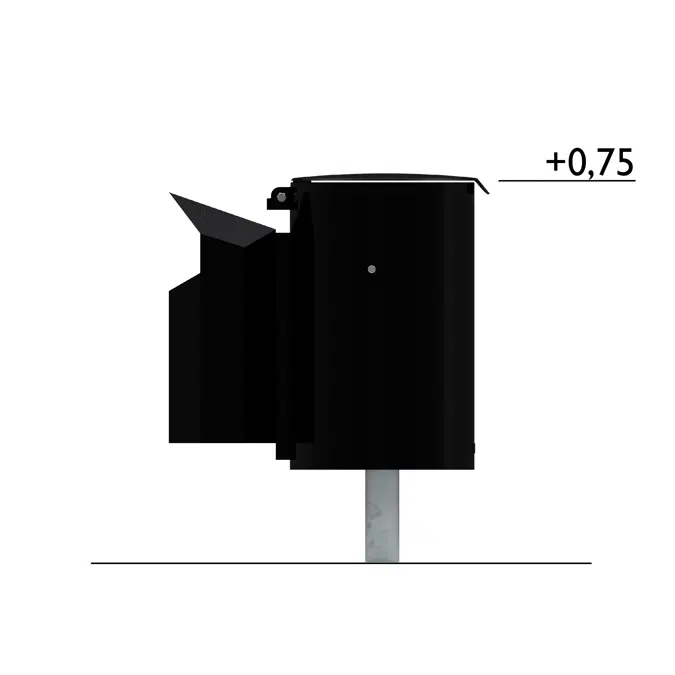 Litter Bin Poppel 25L with Ashtray