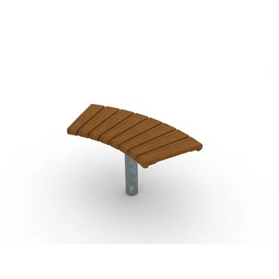 imagen para Park Bench Curved Sofiero 45°/Ø1400