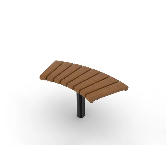 Park Bench Curved Sofiero 45°/Ø1400