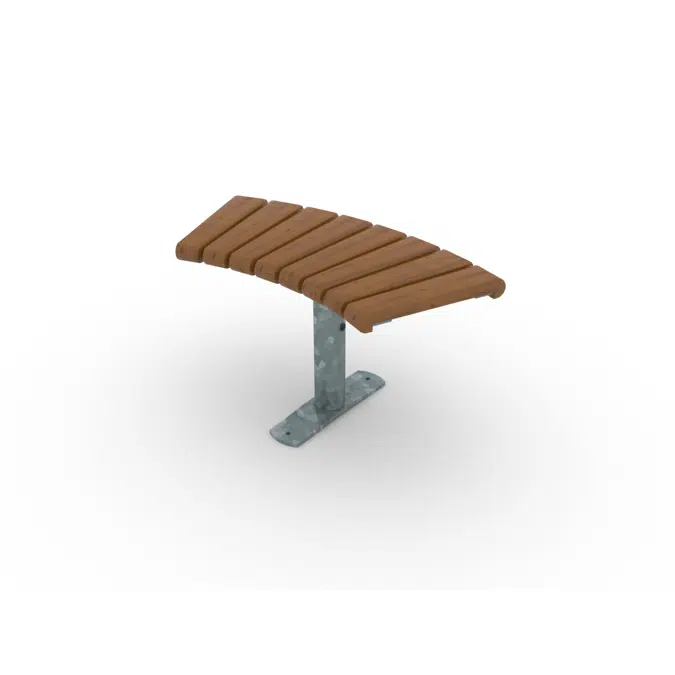 Park Bench Curved Sofiero 45°/Ø1400