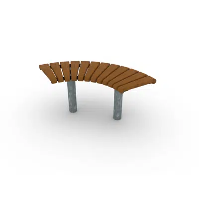 画像 Park Bench Curved Sofiero 90°/Ø800