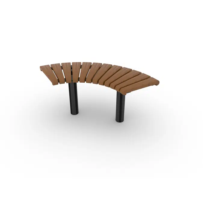 Park Bench Curved Sofiero 90°/Ø800