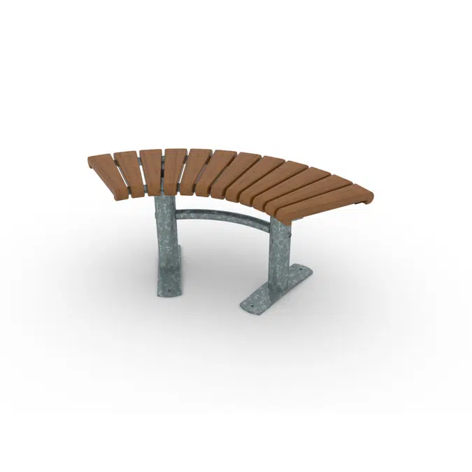 Park Bench Curved Sofiero 90°/Ø800