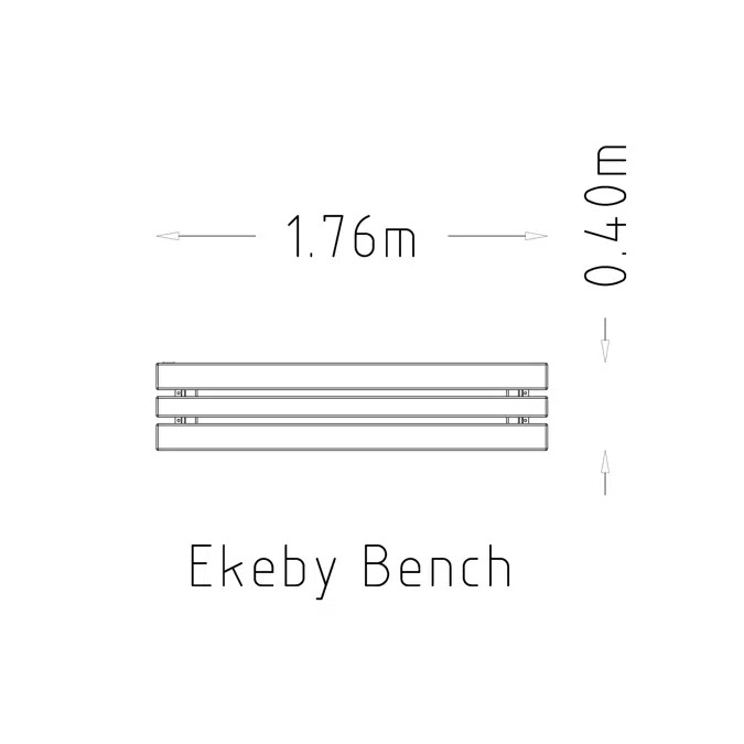 Park Bench Ekeby Wall Top