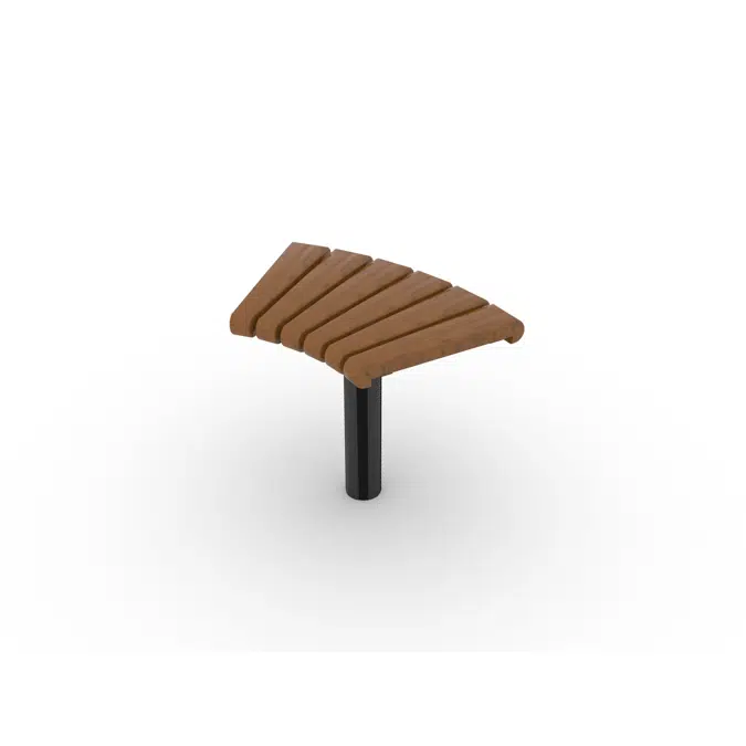 Park Bench Curved Sofiero 45°/Ø800