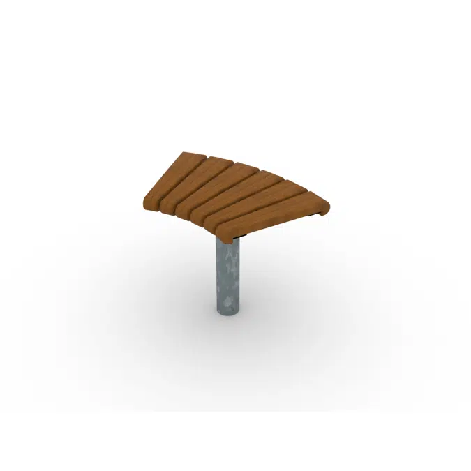 Park Bench Curved Sofiero 45°/Ø800