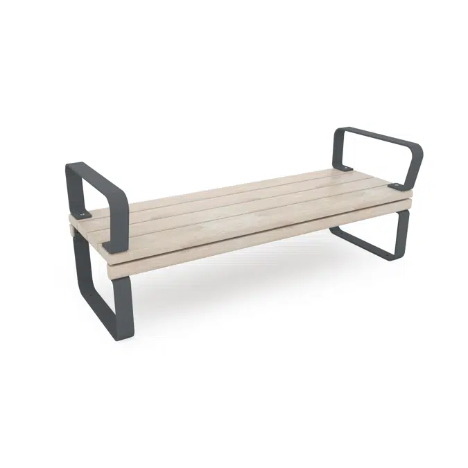 Park Bench Rosenlund with Armrests