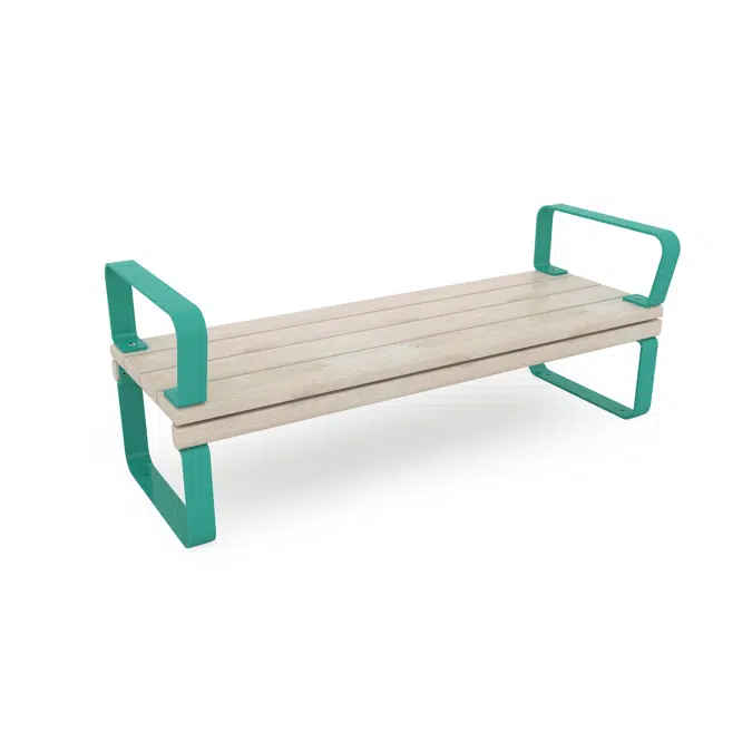 Park Bench Rosenlund with Armrests