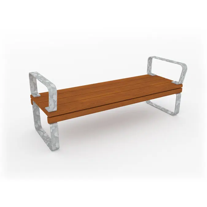 Park Bench Rosenlund with Armrests