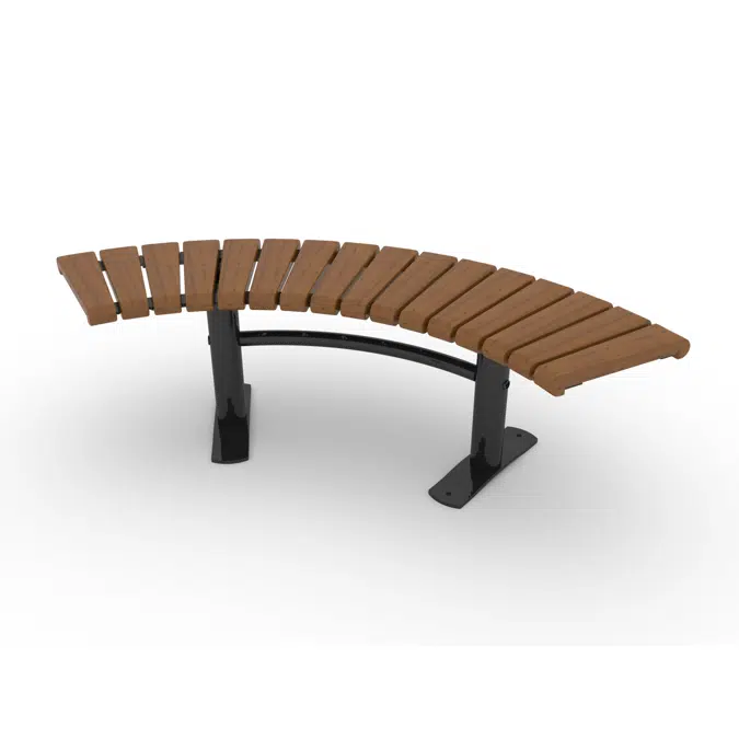 Park Bench Curved Sofiero 90°/Ø1400