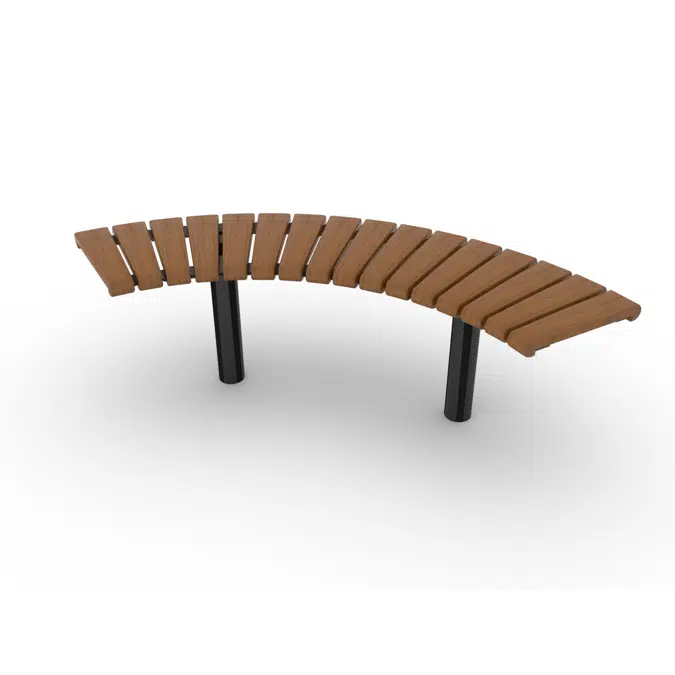 Park Bench Curved Sofiero 90°/Ø1400