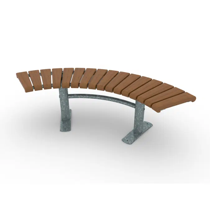 Park Bench Curved Sofiero 90°/Ø1400