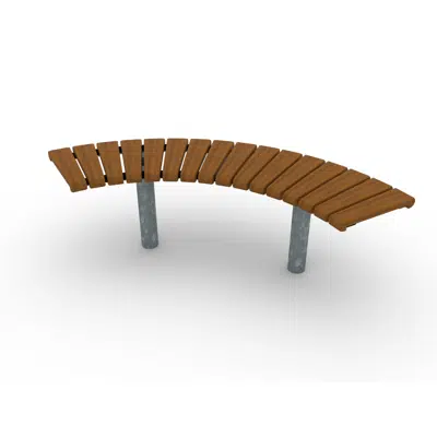 Image for Park Bench Curved Sofiero 90°/Ø1400