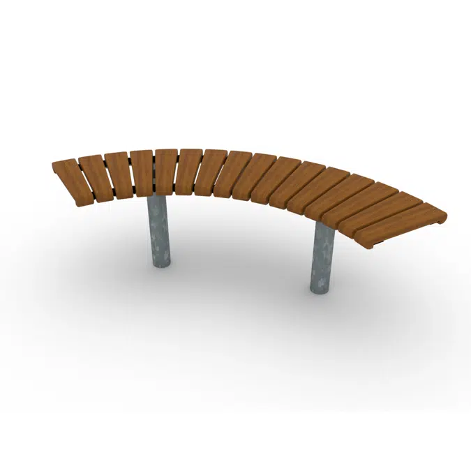 Park Bench Curved Sofiero 90°/Ø1400