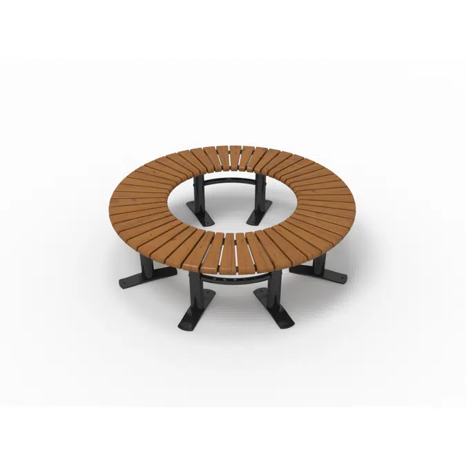 Park Bench Curved Small Sofiero 360°/Ø800