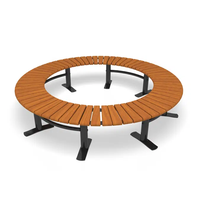 Sofiero Bench Curved 360°