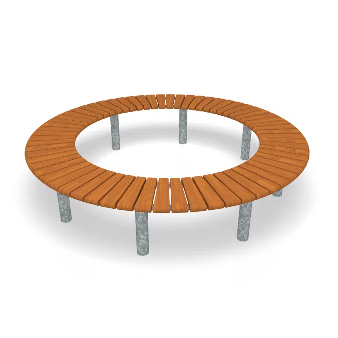 Sofiero Bench Curved 360°