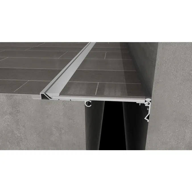 NBR – No Bump Tile Recessed Expansion Joint Cover