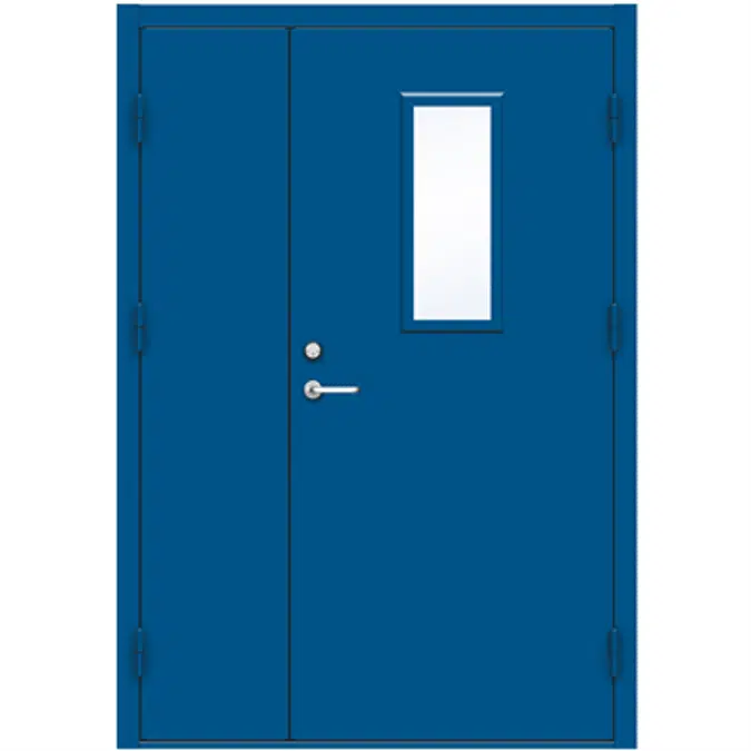 Steel Door SDE4210 GS1M - Double Unequal