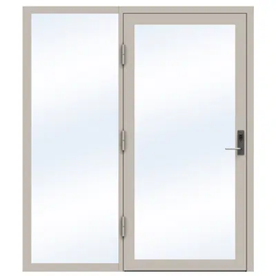 Image for Steel Door SD4220 P65 EI30 Single with Sidelight on Left