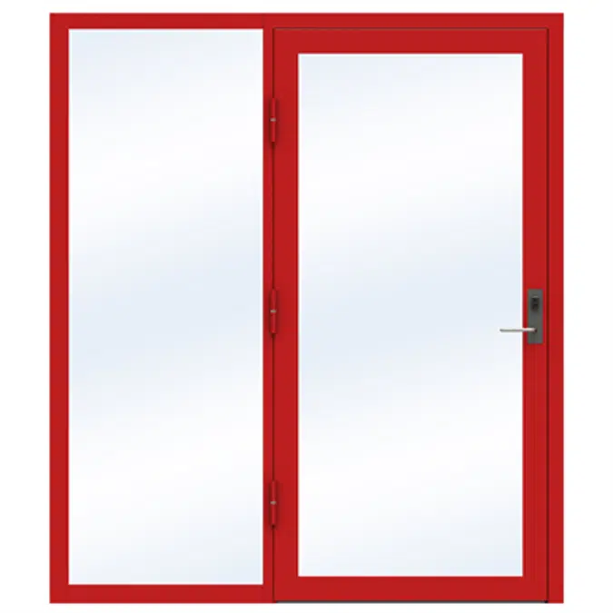 Steel Door SD4220 P65 EI30 Single with Sidelight on Left
