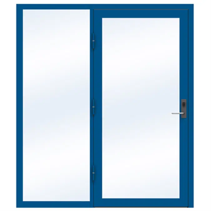 Steel Door SD4220 P65 EI30 Single with Sidelight on Left