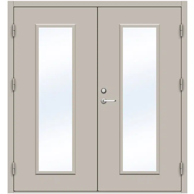 Steel Door SDE4210 GS1F - Double Equal