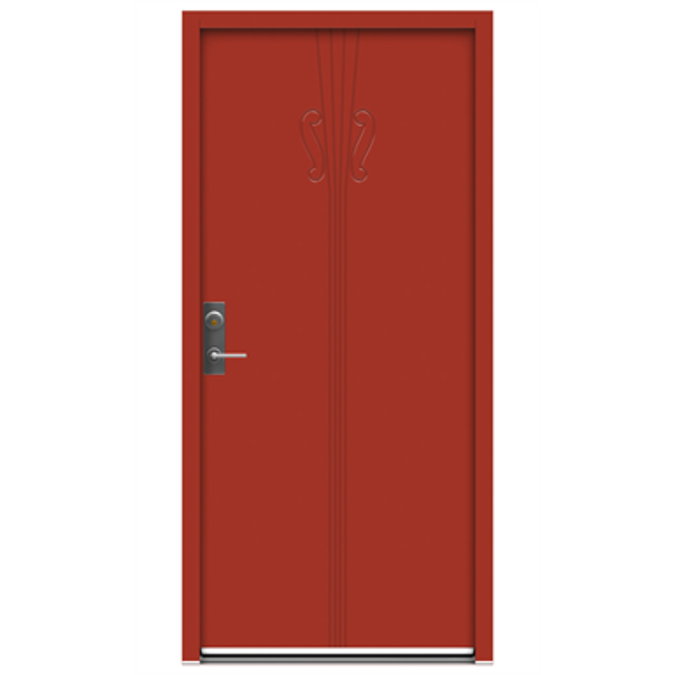BIM objects Free download! Exterior Door Character Note RC3 Burglary Resistant (inswing