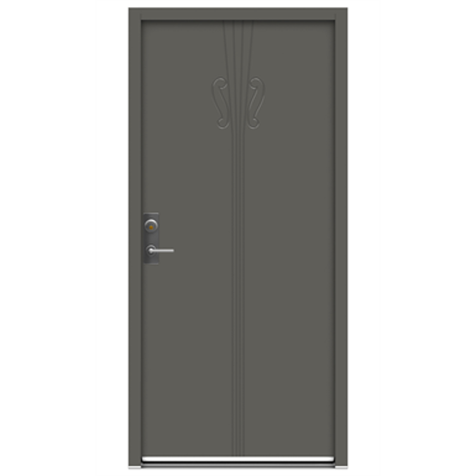 BIM objects Free download! Exterior Door Character Note RC3 Burglary Resistant (inswing