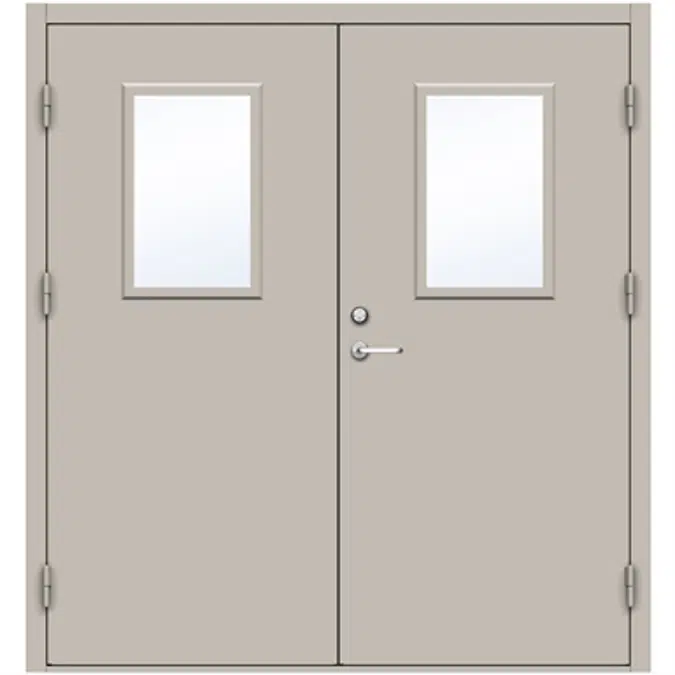 Steel Door SD4210 GS1T - Double Equal