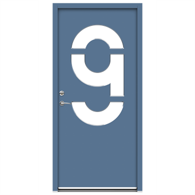 BIM objects Free download! Exterior Door Character Identity (Inswing