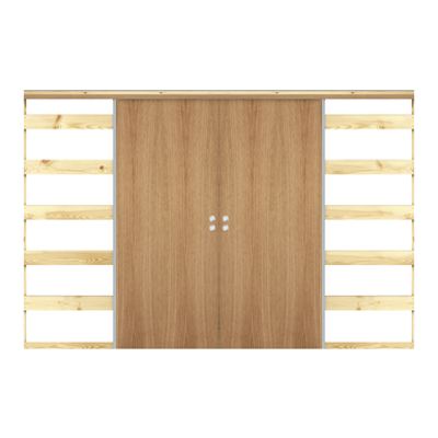 Image for Interior Door Stable Nature Sliding In-wall Double - Interior