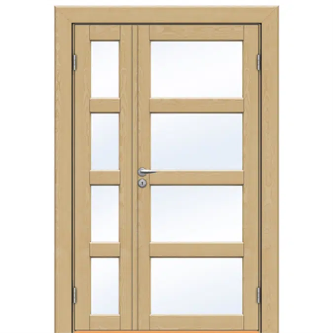 Interior Door Superior Tid 7421 Double Unequal